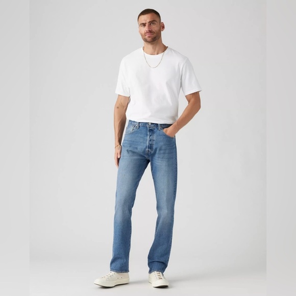 Levi’s Med Wash Blue 501® '93 Straight Leg Jeans 30W - Picture 1 of 9